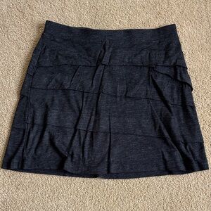 Prana Charcoal Tiered Mini Skirt